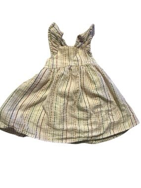 Old Navy Cream Dress with Multicolor Stripes